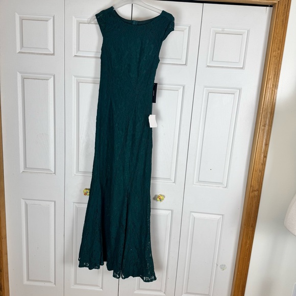 Lulu's Green Lace Maxi Dress - Picture 11 of 14
